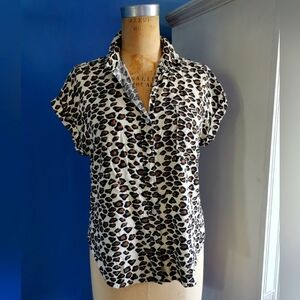 Leopard Button Down shirt